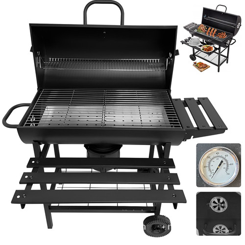 Black charcoal grill - black, bbq