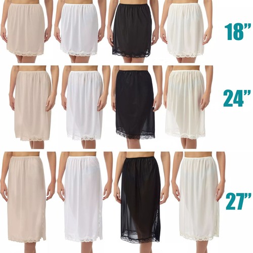 Womens lace trim - half, slip