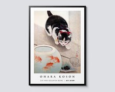 Ohara Koson's Cat and Goldfish