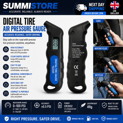 Mini digital tyre air pressure - mini,