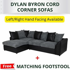 Dylan Byron Cord Corner Sofa
