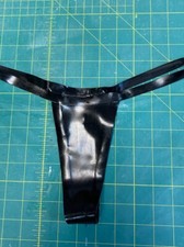 Gorgeous Latex Rubber fetish wear lingerie Micro Thong Medium RRP £37