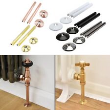 Sleek Design 15mm Radiator Pipe Covers Set of 2 Bathroom Chrome Collars