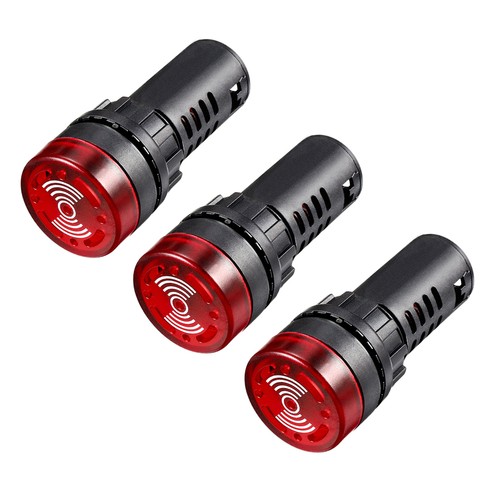3pcs led red flash alarm - 3pcs,