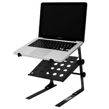 Gorilla GLS-02 Quality Compact DJ Studio Laptop Stand with Extra Shelf Black