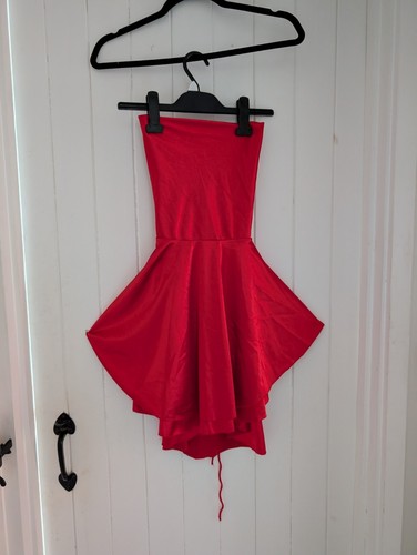 Red shimmer dress - red, dress,