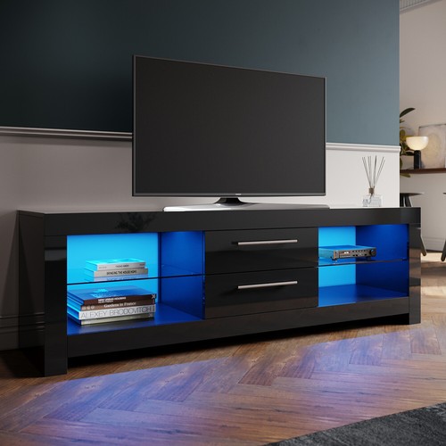 High gloss black unit - high, tv