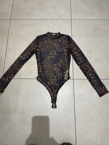 Bershka leopard print leotard - leopard,