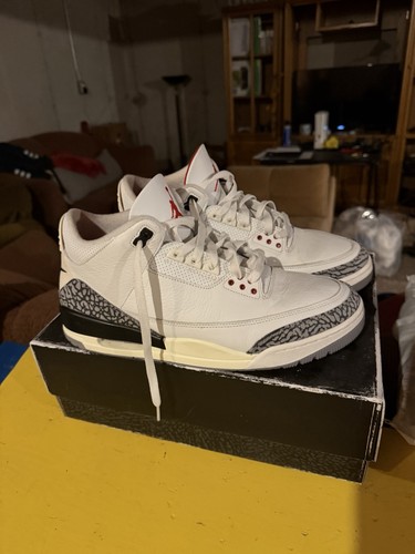 Nike air jordan white cement - air, 3