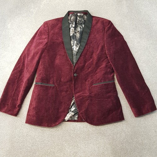 Next mens jacket 42l burgundy - next,