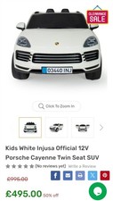 Kids White electric 12V Jeep -