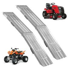 2PC FOLDABLE LOADING RAMP FOR MOTORBIKE SCOOTER WHEELCHAIR MOBILITY ACCESS 400KG