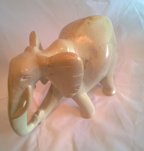 Soapstone elephant trunk - soapstone, (trunk
