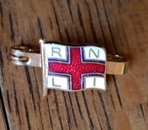 Rnli vintage enamel - lapel, pin