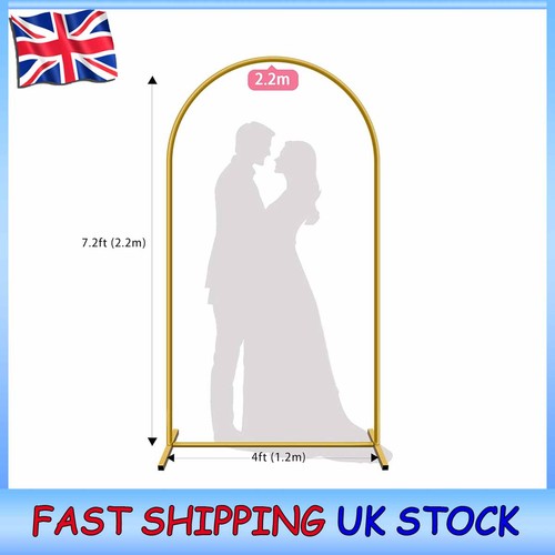 Golden metal wedding arch - golden,