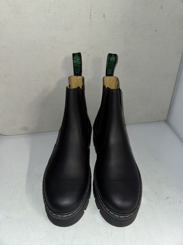 Solovair black greasy - greasy, leather