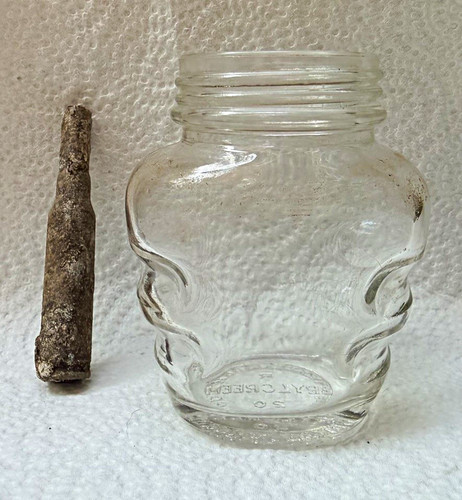 Brylcreem vintage glass jar - brylcreem,