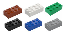 50 x LEGO 2 x 4 Bricks - 3001 - NEW - Pack of 50 - Choose your Colour