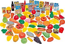 Mega 228pc Pretend Play Food Set Fruit Vegetable Cake Shopping Toy Supermarket