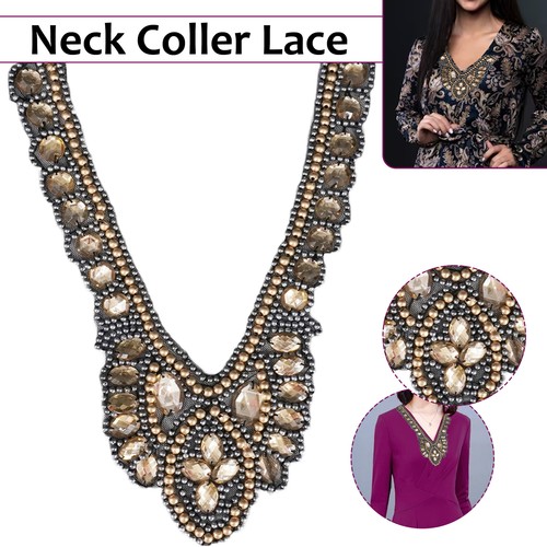 Rhinestone crystal neck collar - rhinestone,