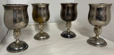 Spanish Silver Plate Set Of 4