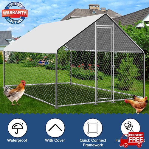 Large metal chicken - chicken, coop