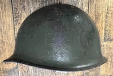 Vintage Late WW2 US Army Combat Helmet (No Liner) Stamped 1235