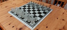 32-Piece Glass Chess Set With