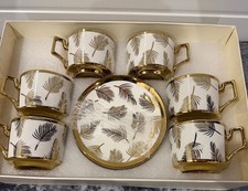 Gold and White Tea/Coffee 6