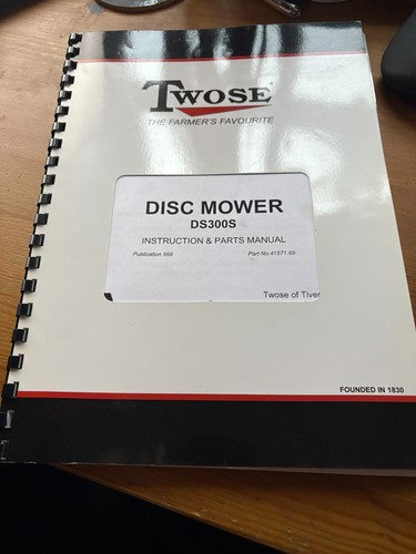 Twose disc mower model ds300s - disc,