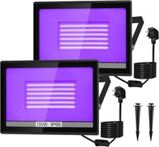 2 PACK LED 100W UV Stage