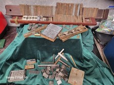 Antique Letterpress printing supplies Various wedges Quoins And Accessories 