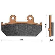 PAIR OF TOP4 PADS FOR SUZUKI
