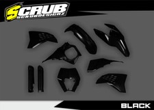 Plastics KTM EXC EXCf 2008 2009 2010 2011 125 200 250 300 400 450 530R Kit Black