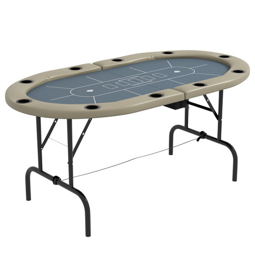 Player folding poker table - 10,