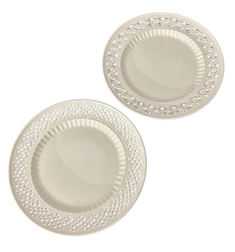 Royal creamware lattice - creamware,