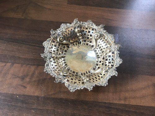 Antique silver dish - antique,