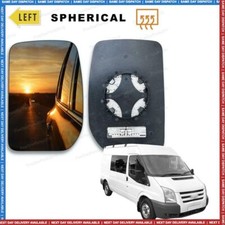 Left Passenger side Convex Wing mirror glass for Ford Transit 2000-14 Heated