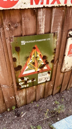 Vintage enamel sign - enamel,