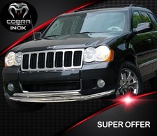 JEEP GRAND CHEROKEE Bull Bar Nudge Bar Push Low Bar 2005-2010 Chrome Dual City