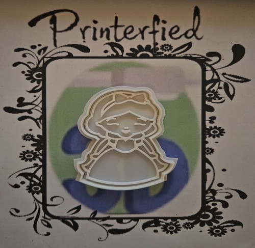 Snow white chibi cookie press - white,