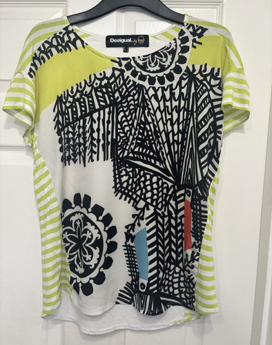 Desigual women white green - desigual,