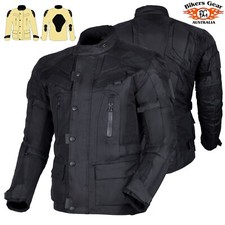 Australian Bikers Gear CE Armour Motorcycle Motorbike Adventure CORDURA JACKET