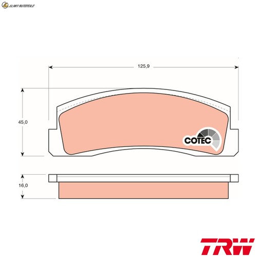 Brake pad set disc - pad,