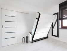 Vertical Panel King Wallbed, Folding Guest bed, Murphy bed Hidden bed, Clearance