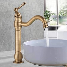 Antique Brass Swivel High Rise