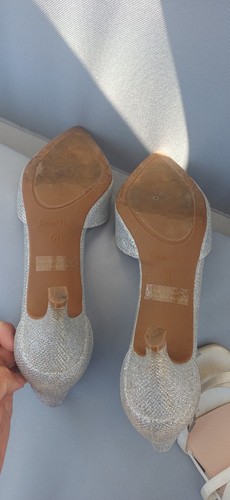 Silver pavers heels - silver,
