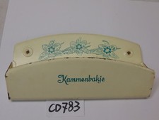 VINTAGE METAL DUTCH COMB TRAY-HAIR DRESSER ADVERTISING KAMMENBAKJE RARE 