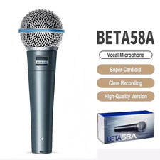 New Shure Beta58A Supercardioid Dynamic Vocal Microphone Handheld -FAST SHIPPING
