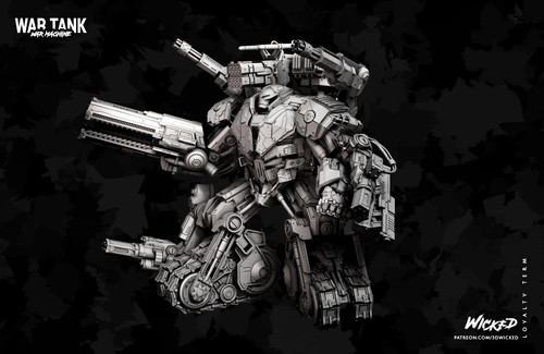 Printed 16k wicked war - 3d,